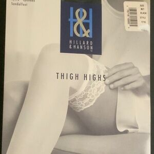 VINTAGE HILLARD & HANSON LACETOP THIGH HIGHS